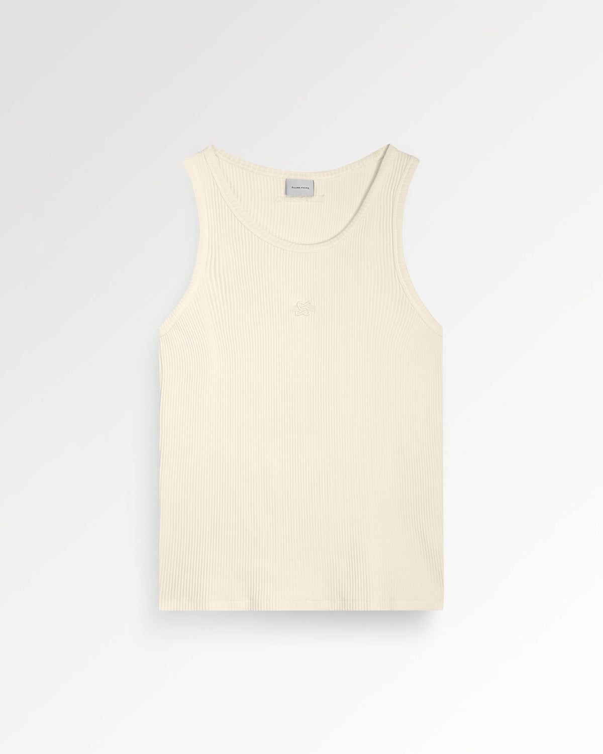 FILLING PIECES TANK TOP RIBBED Antique White