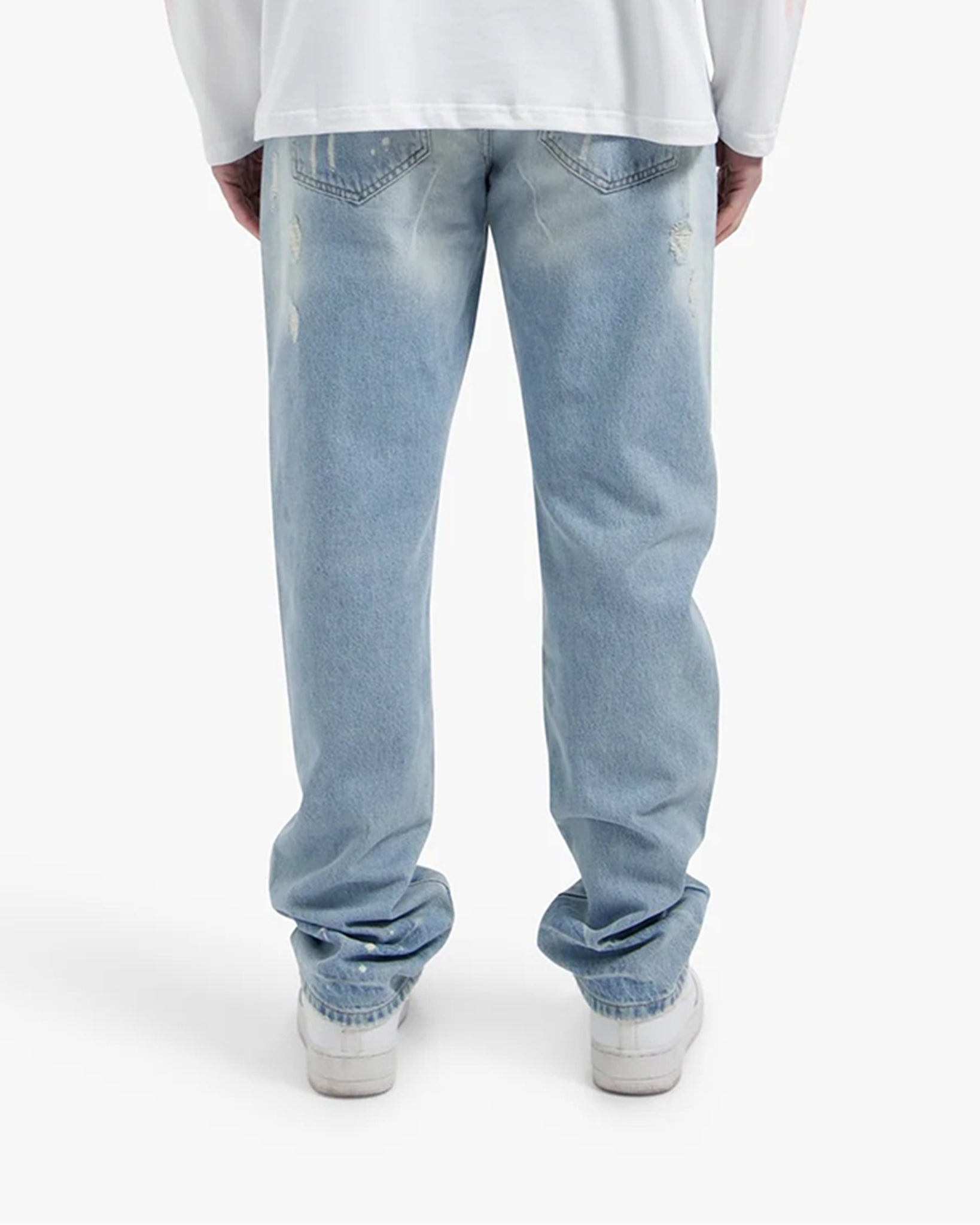 CROYEZ STRAIGHT LEG WASHED DENIM Light Blue