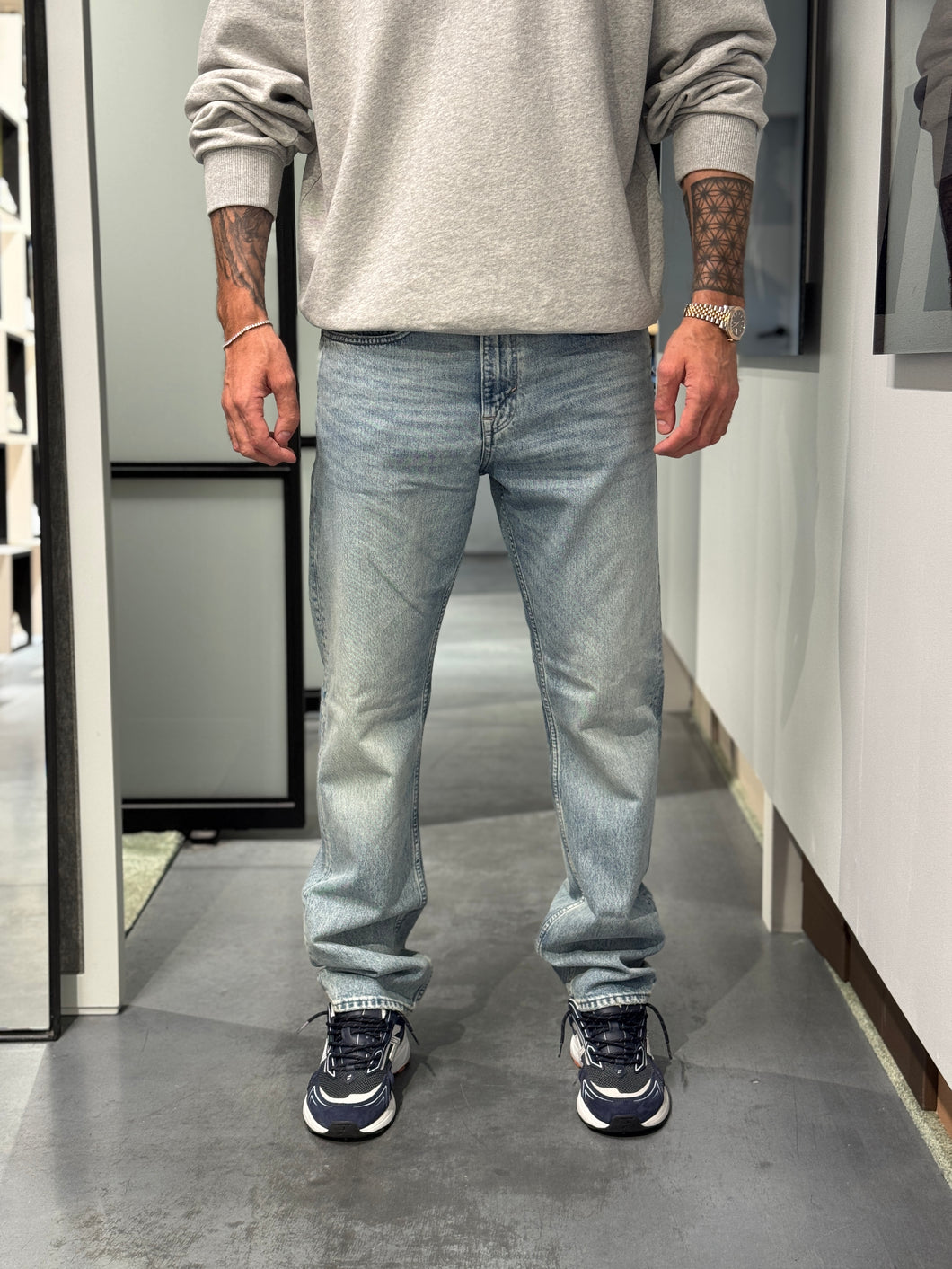 -1 Relaxed Leg | Sky Blue Basic