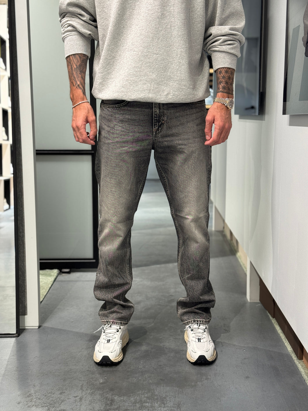 -1 Relaxed Leg | Pewter Grey