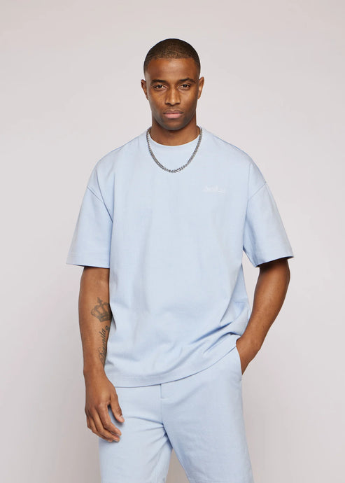 AEDEN AHIKA TEE | CORN BLUE
