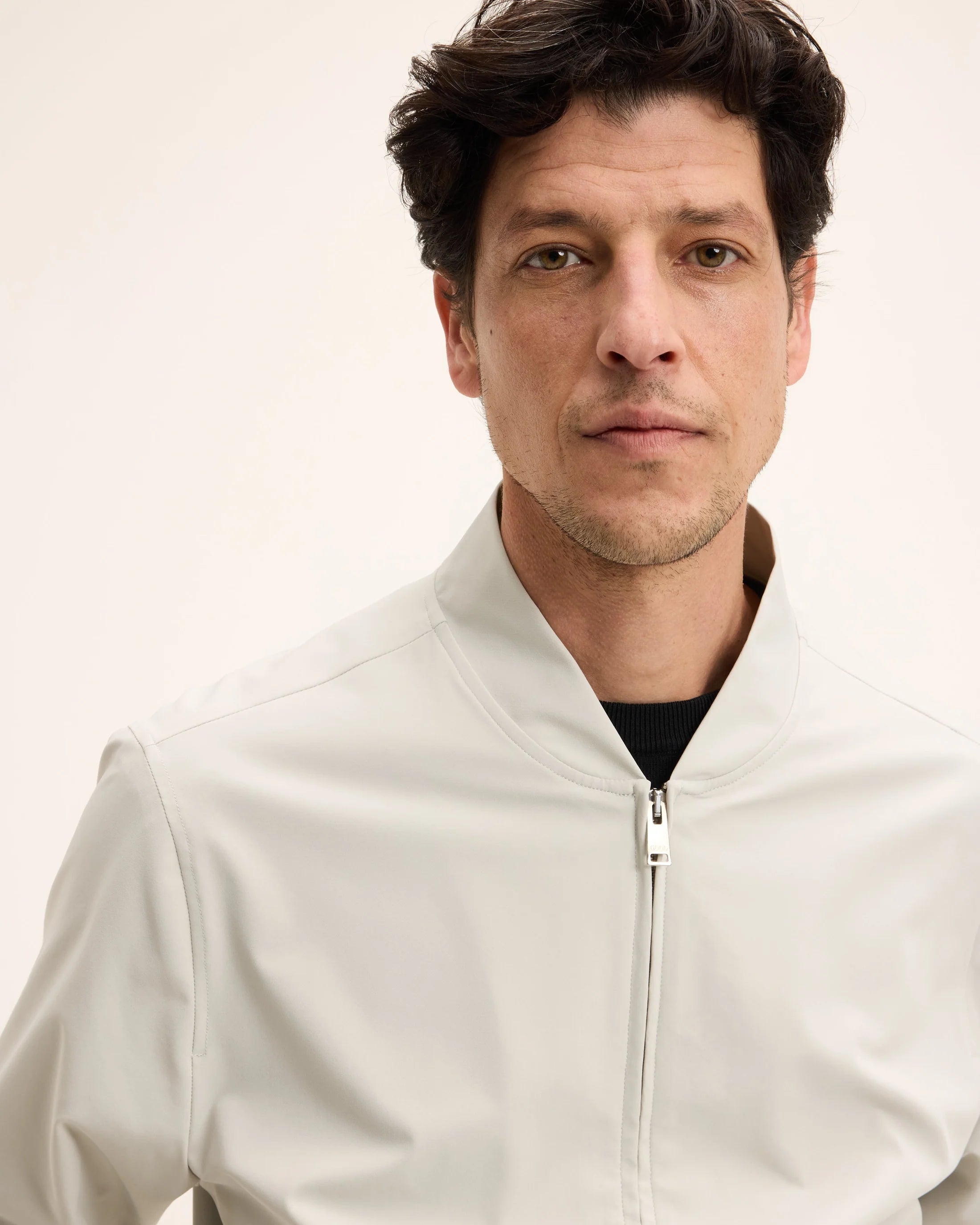 GOOD PEOPLE Jako Zipper Jacket Light Grey