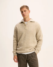 Afbeelding in Gallery-weergave laden, GOOD PEOPLE Kpolo button knit Beige Melange