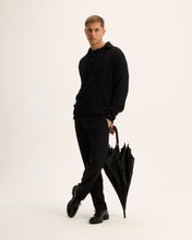 Afbeelding in Gallery-weergave laden, GOOD PEOPLE Kpolo button knit Black Melange