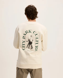 GOOD PEOPLE Laurent artwork sweater Off White