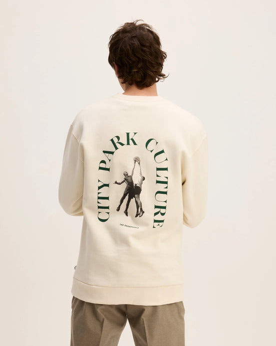 GOOD PEOPLE Laurent artwork sweater Off White