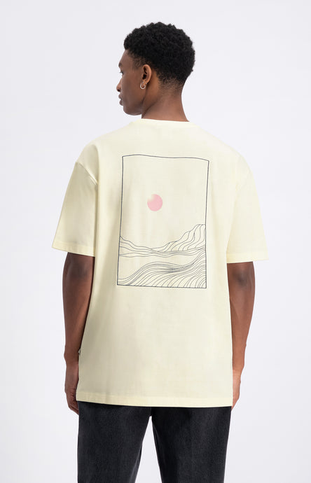 LAW OF THE SEA NIGHTFALL BACKPRINT TEE Coconut Milk