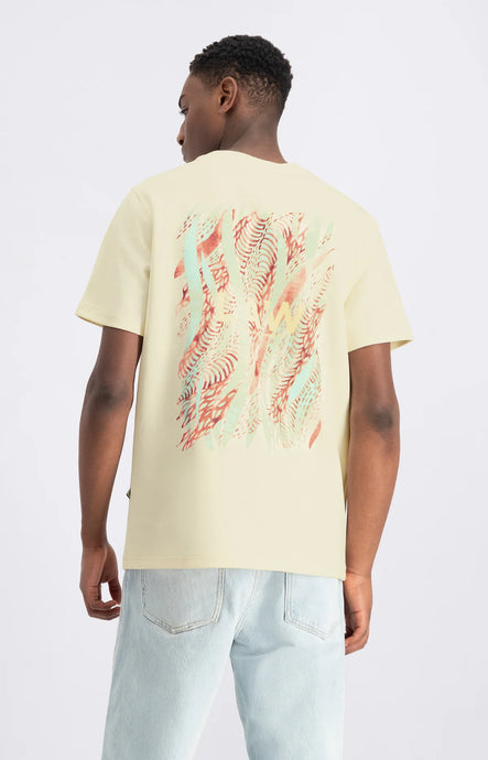 LAW OF THE SEA AQUA FLOW ARTWORK TEE Coconut Milk