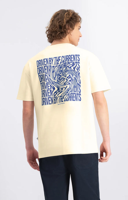 LAW OF THE SEA DRIVEN ARTWORK TEE Coconut Milk