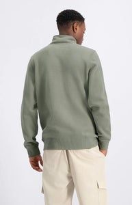 LAW OF THE SEA MIND HALF ZIP SWEATER Vetiver
