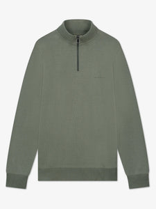 LAW OF THE SEA MIND HALF ZIP SWEATER Vetiver