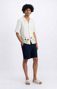 LAW OF THE SEA MEADOW FLOWER ARTWORK SHIRT Coconut Milk