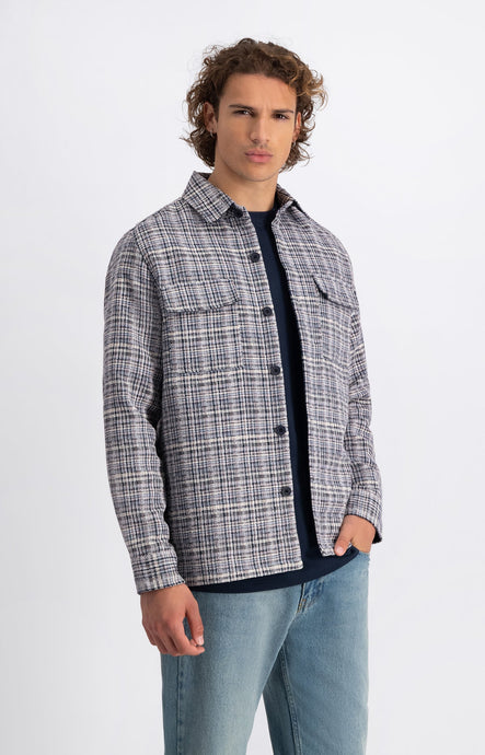 LAW OF THE SEA OCTOPUS MULTI COLOUR CHECK SHIRT Sky Captain