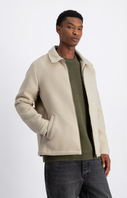 LAW OF THE SEA FJORD STRUCTURED SHIRT JACKET Sand