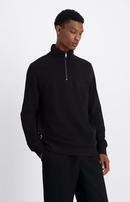 LAW OF THE SEA MIND HALF ZIP SWEAT Black