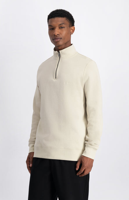 LAW OF THE SEA MIND HALF ZIP SWEAT Parchment