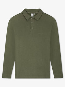 LAW OF THE SEA ERATO LONG SLEEVE SWEAT POLO Tea Leaf