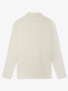 LAW OF THE SEA ERATO LONG SLEEVE SWEAT POLO Parchment