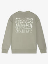 Afbeelding in Gallery-weergave laden, LAW OF THE SEA THEMIS CREWNECK SWEAT WITH BACKPRINT | ALUMINIUM