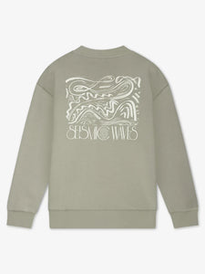 LAW OF THE SEA THEMIS CREWNECK SWEAT WITH BACKPRINT | ALUMINIUM