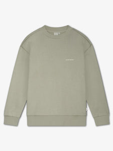 LAW OF THE SEA THEMIS CREWNECK SWEAT WITH BACKPRINT | ALUMINIUM