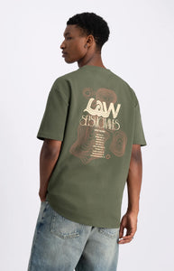 LAW OF THE SEA SCALE ARTWORK T-SHIRT Tea Leaf