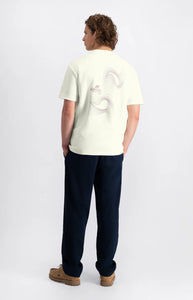 LAW OF THE SEA EPICENTRE ARTWORK T-SHIRT Coconut Milk