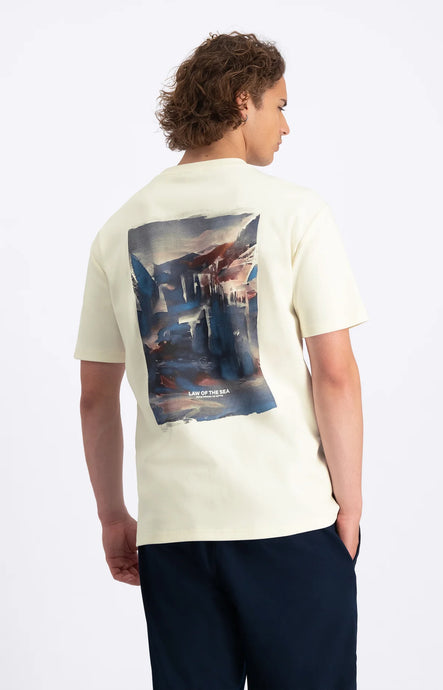 LAW OF THE SEA TUNDRA ARTWORK T-SHIRT Coconut Milk