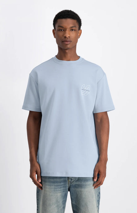 LAW OF THE SEA SEISMIC ARTWORK T-SHIRT Celestial Blue