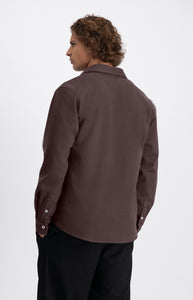 LAW OF THE SEA TROY SOFT HERRINGBONE SHIRT Canteen