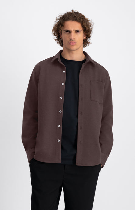 LAW OF THE SEA TROY SOFT HERRINGBONE SHIRT Canteen