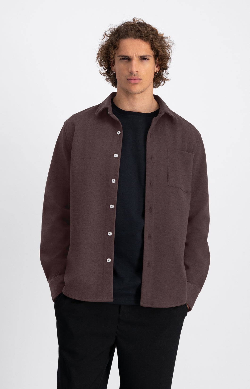 LAW OF THE SEA TROY SOFT HERRINGBONE SHIRT Canteen