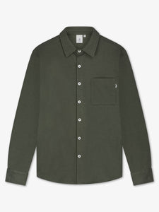 LAW OF THE SEA TROY SOFT HERRINGBONE SHIRT Tea Leaf