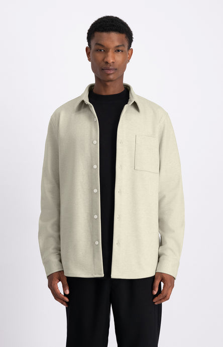 LAW OF THE SEA TROY SOFT HERRINGBONE SHIRT Sand