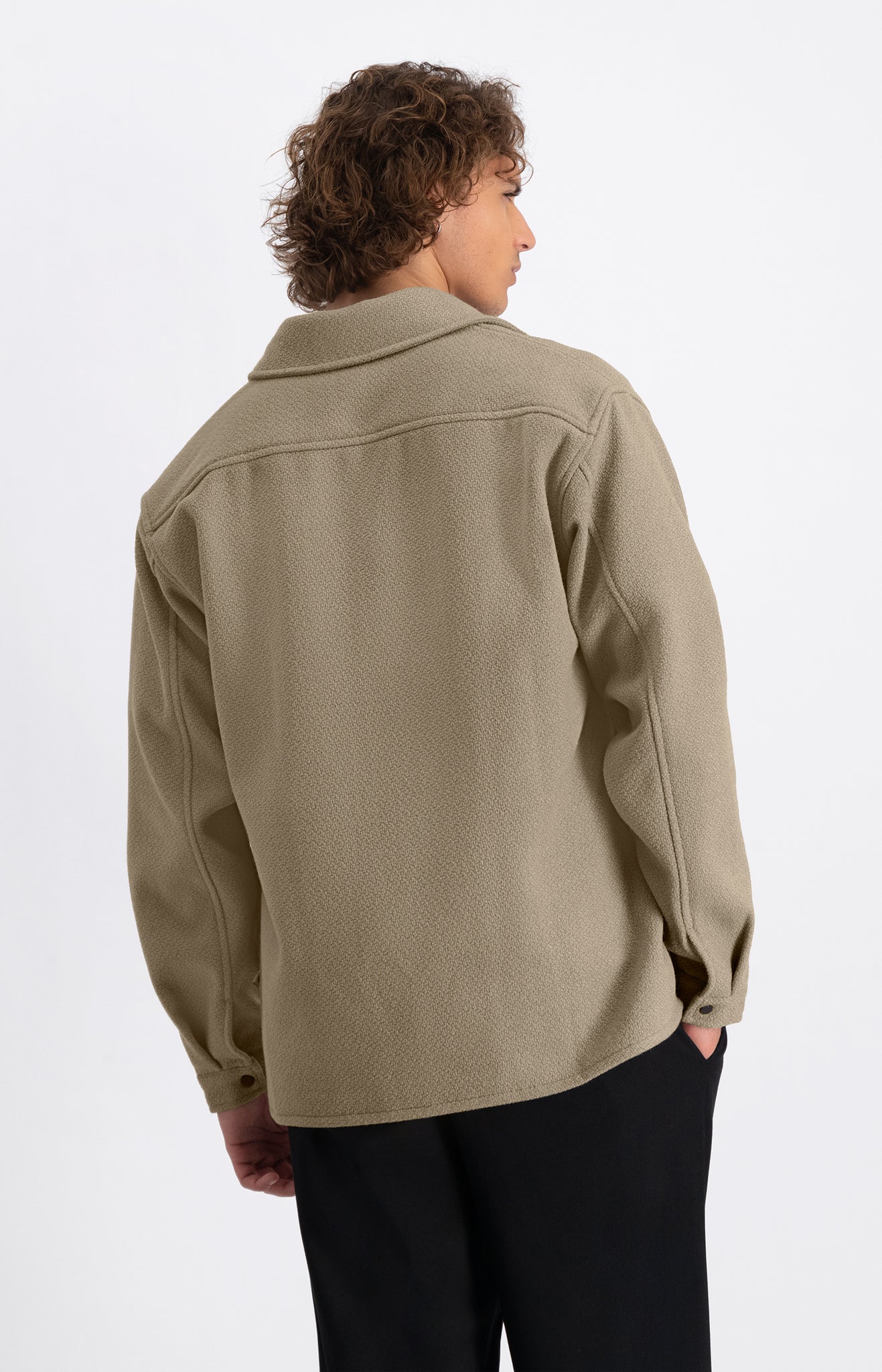 LAW OF THE SEA JUPITER STRUCTURED SHIRT Taupe