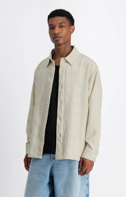 LAW OF THE SEA HAVOC CHENILLE CHECK SHIRT Coconut Milk