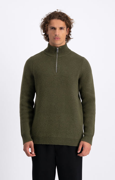 LAW OF THE SEA LAMAR HALF ZIP Tea Leaf