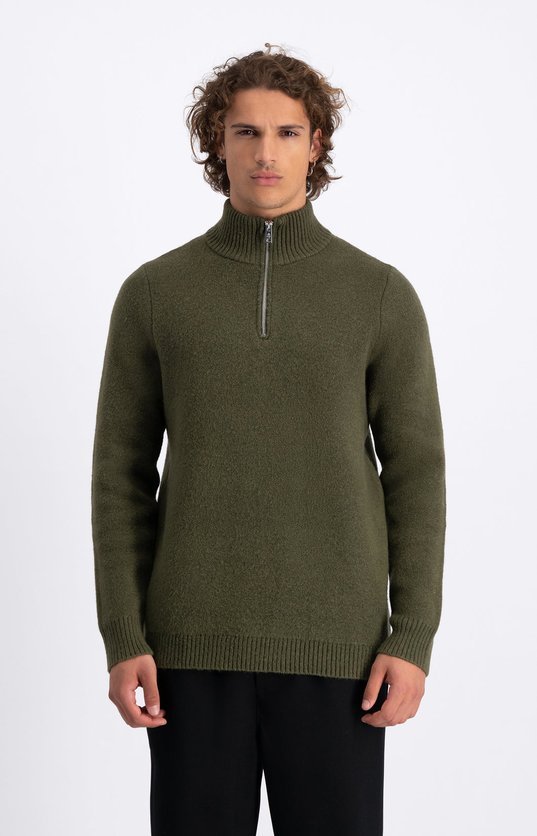 LAW OF THE SEA LAMAR HALF ZIP Tea Leaf