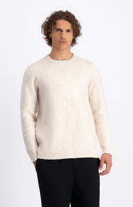 LAW OF THE SEA SYRINX CREWNECK Coconut Milk Melange