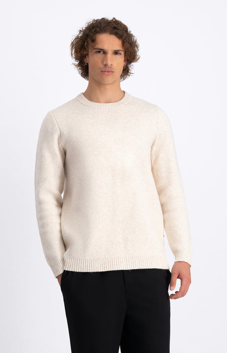 LAW OF THE SEA SYRINX CREWNECK Coconut Milk Melange