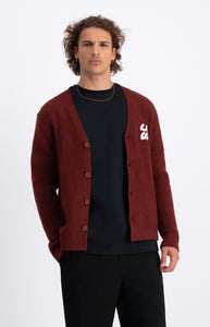 LAW OF THE SEA MONTY KNITTED CARDIGAN Sable