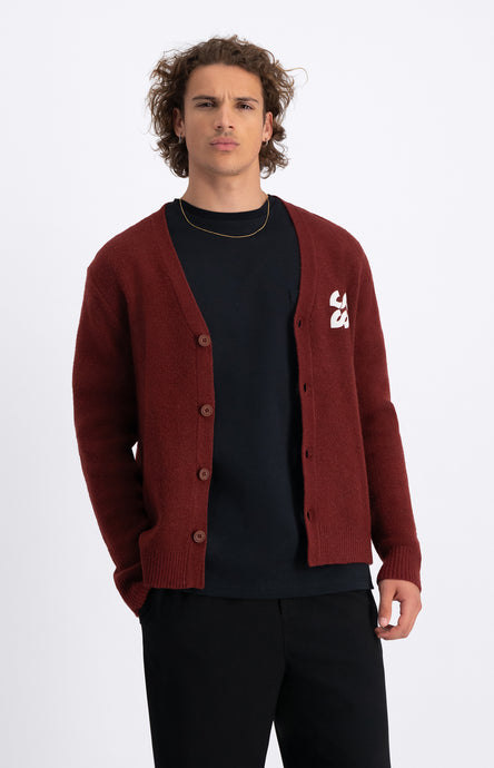 LAW OF THE SEA MONTY KNITTED CARDIGAN Sable