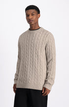 Afbeelding in Gallery-weergave laden, LAW OF THE SEA KIARA CABLE KNIT CREWNECK Aluminium
