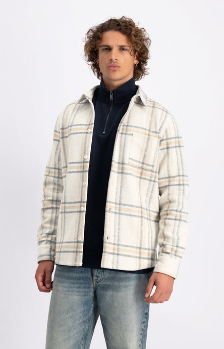 LAW OF THE SEA HERA CHECK SHIRT Aluminium
