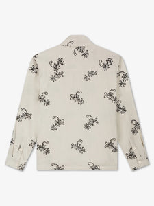 LAW OF THE SEA HADDOCK EMBROIDERED SHIRT Coconut Milk