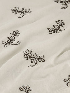 LAW OF THE SEA HADDOCK EMBROIDERED SHIRT Coconut Milk