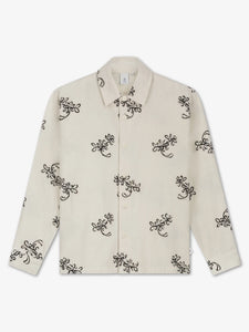 LAW OF THE SEA HADDOCK EMBROIDERED SHIRT Coconut Milk