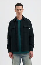 Afbeelding in Gallery-weergave laden, LAW OF THE SEA OMNIA TECHNICAL WOOL BLEND SHIRT Pine Green