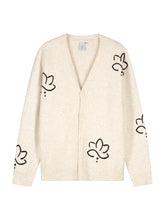 Afbeelding in Gallery-weergave laden, LAW OF THE SEA VIRGO EMBROIDERED CARDIGAN Parchment