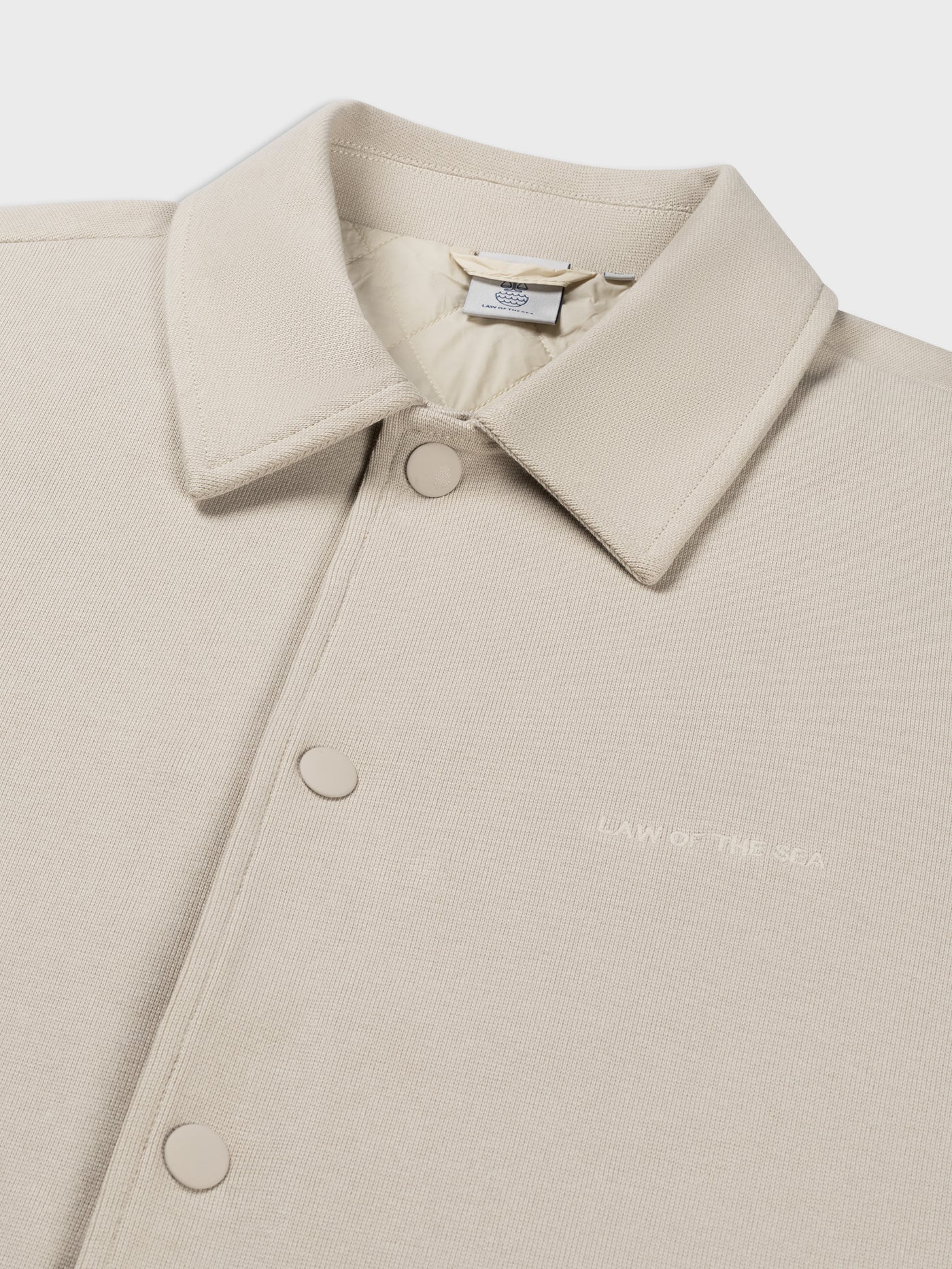 LAW OF THE SEA CLYNE STRUCTURED JERSEY JACKET Sand